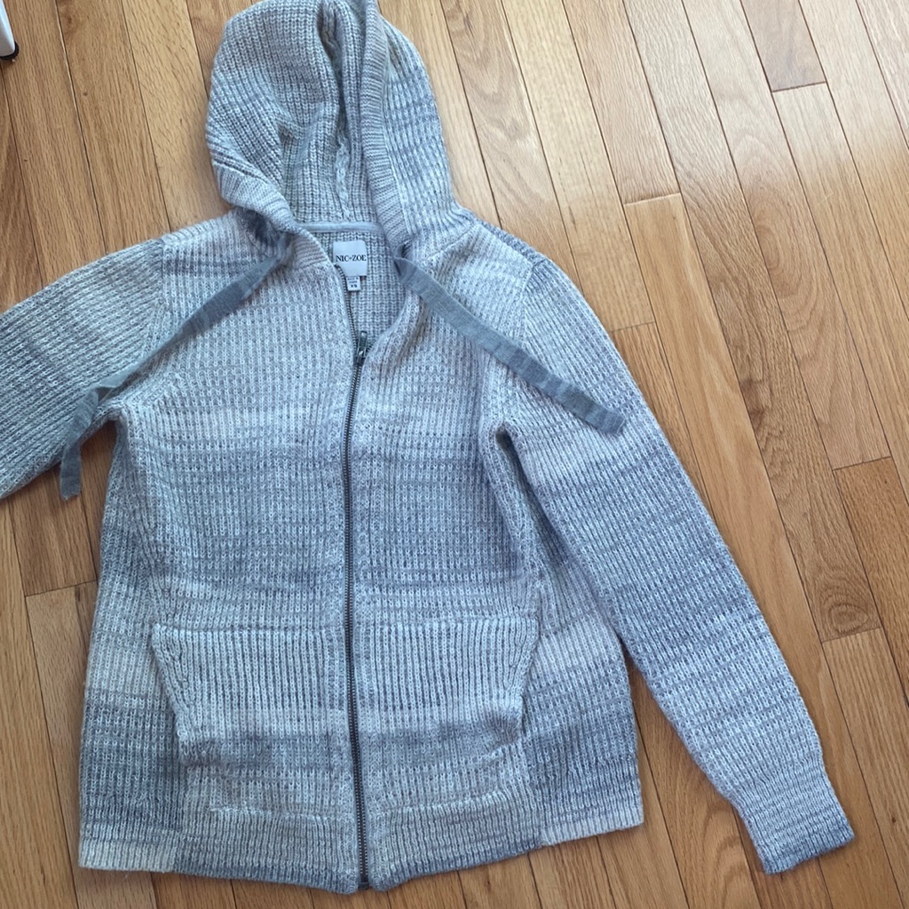 Nic + Zoe Hooded Cardigan Sweater